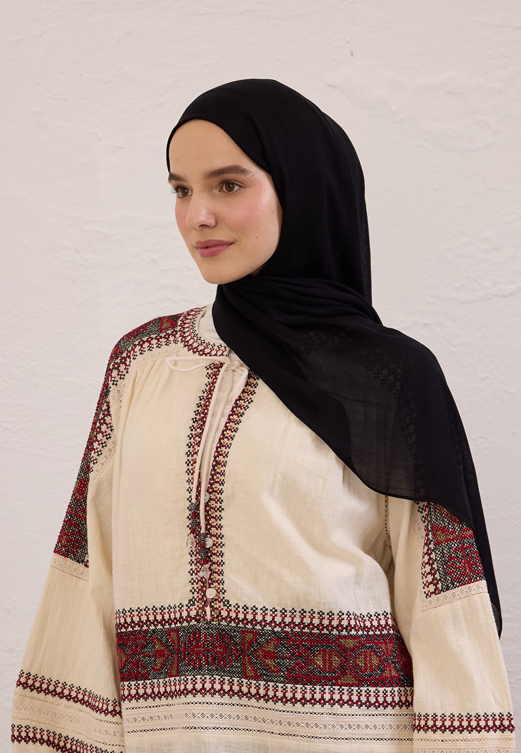 Soft Viskon Şal Siyah